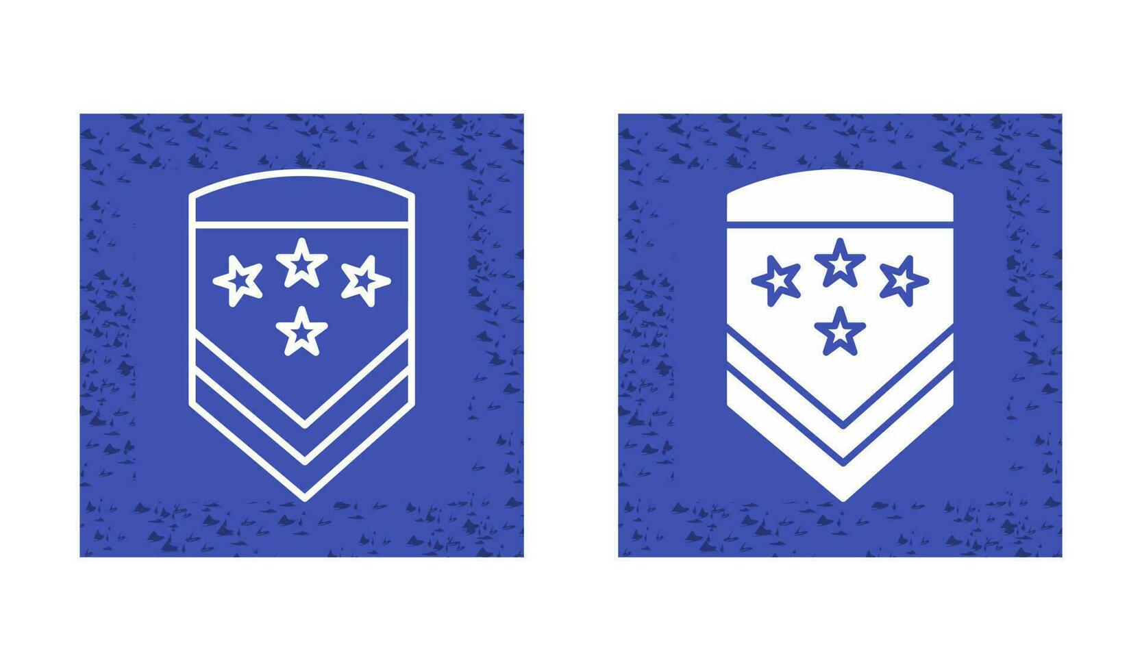 icono de vector de insignia militar