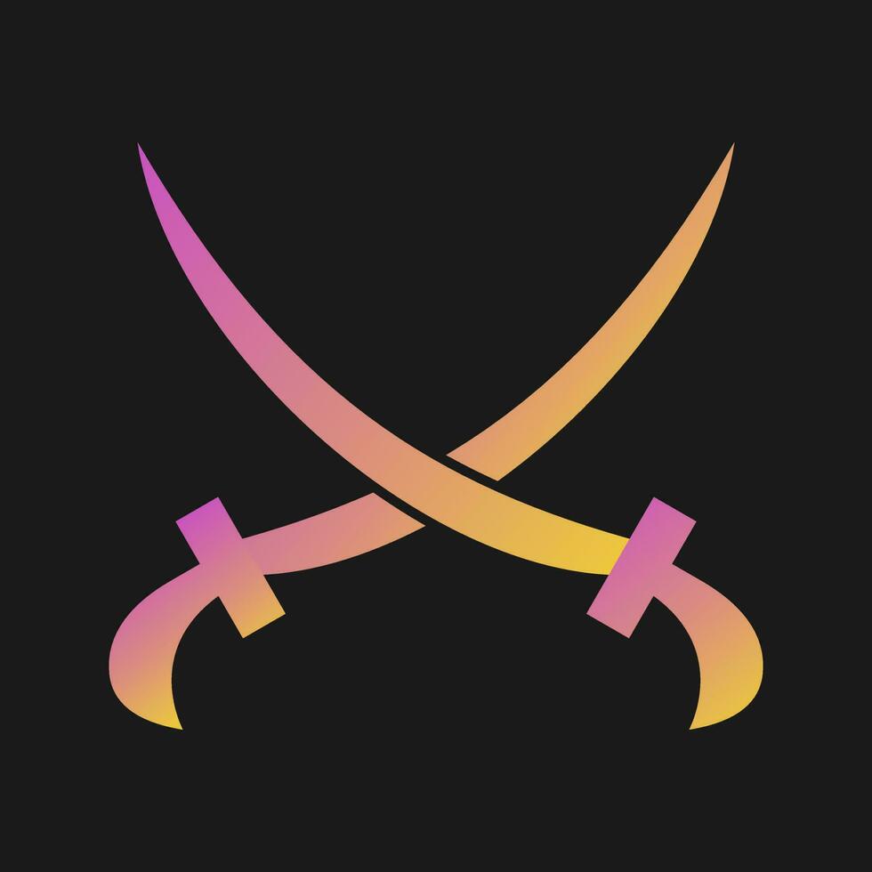 Two Swords Vector Icon