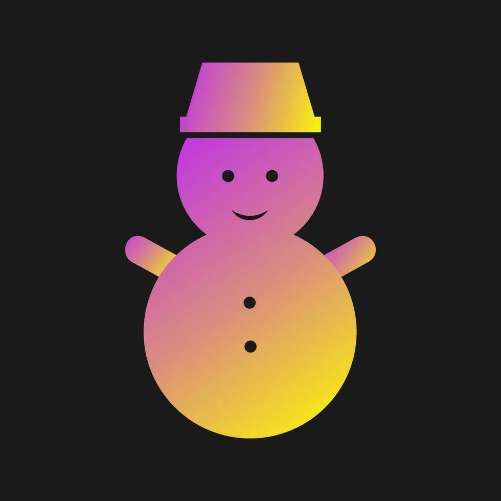 Snowman Vector Icon