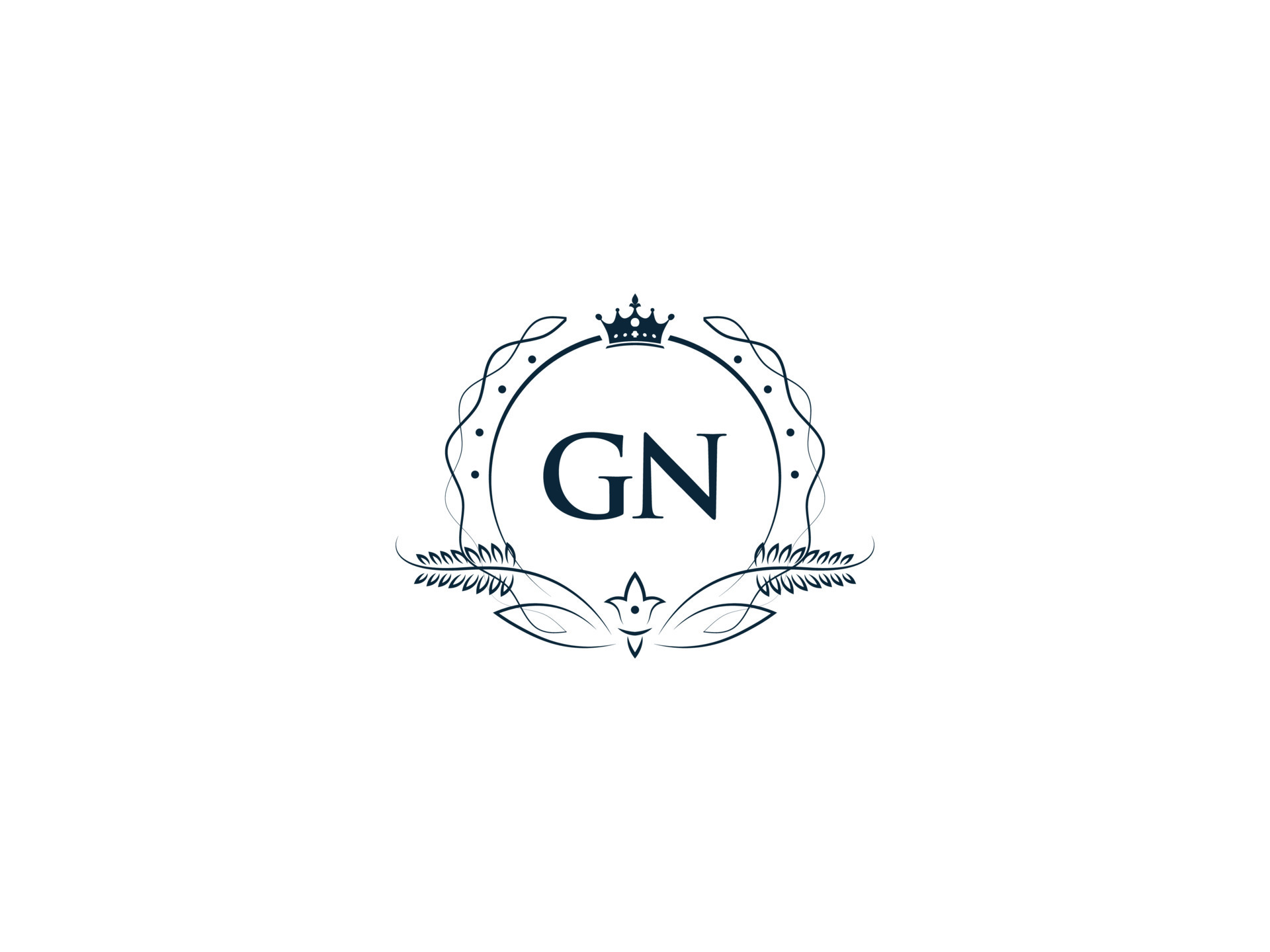 Gn logo monogram with triangle and hexagon modern Vector Image
