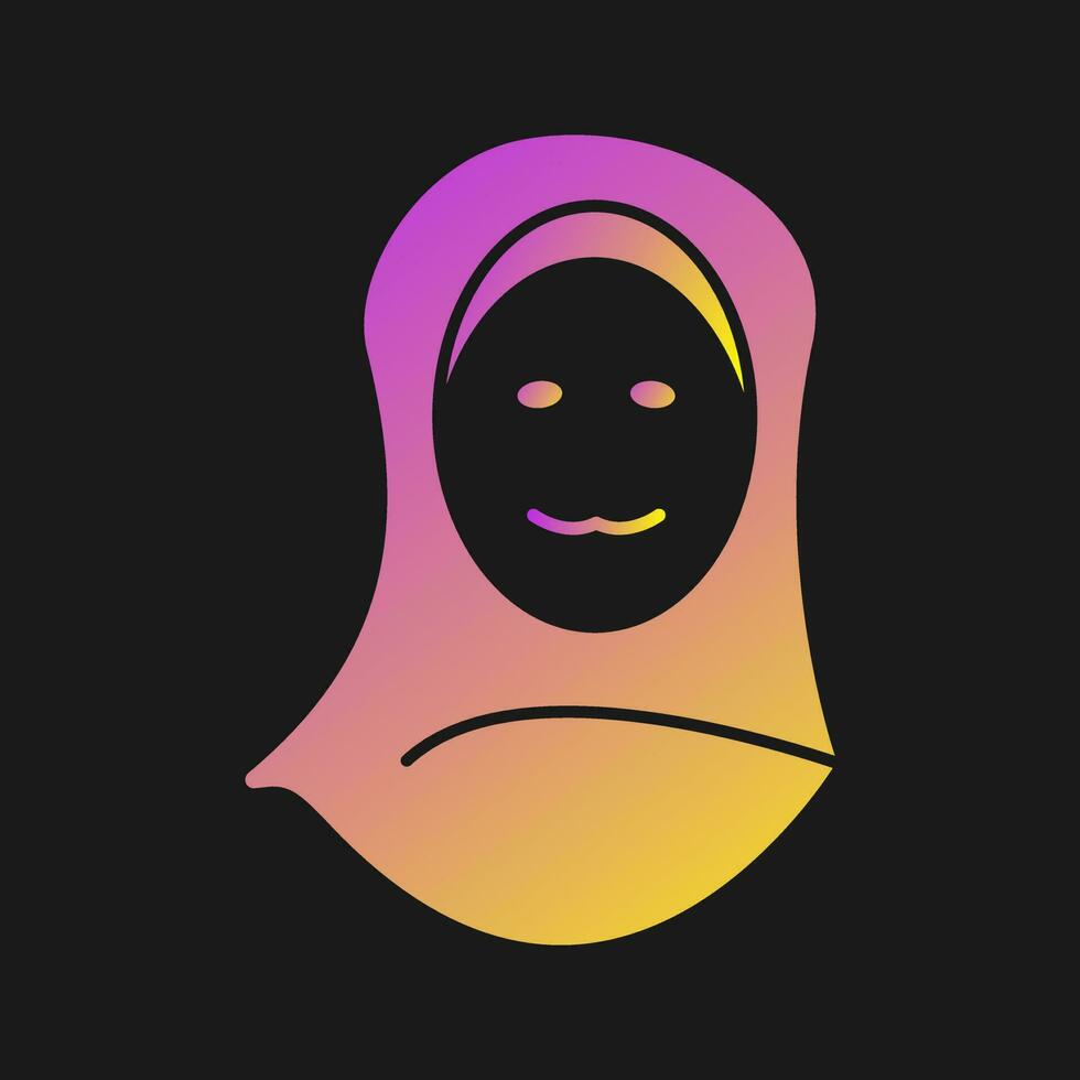 Islamic Woman Vector Icon