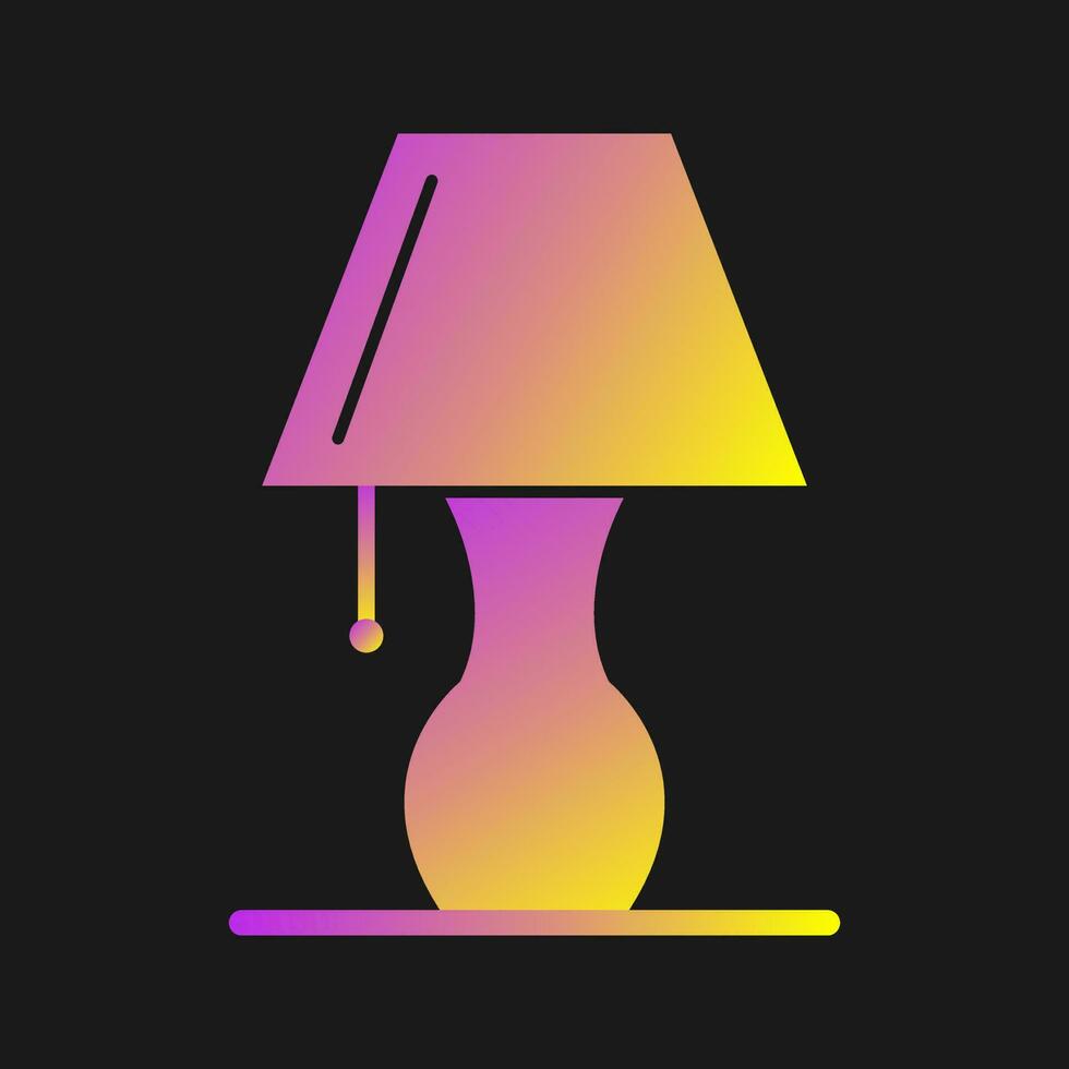 Table Lamp Vector Icon