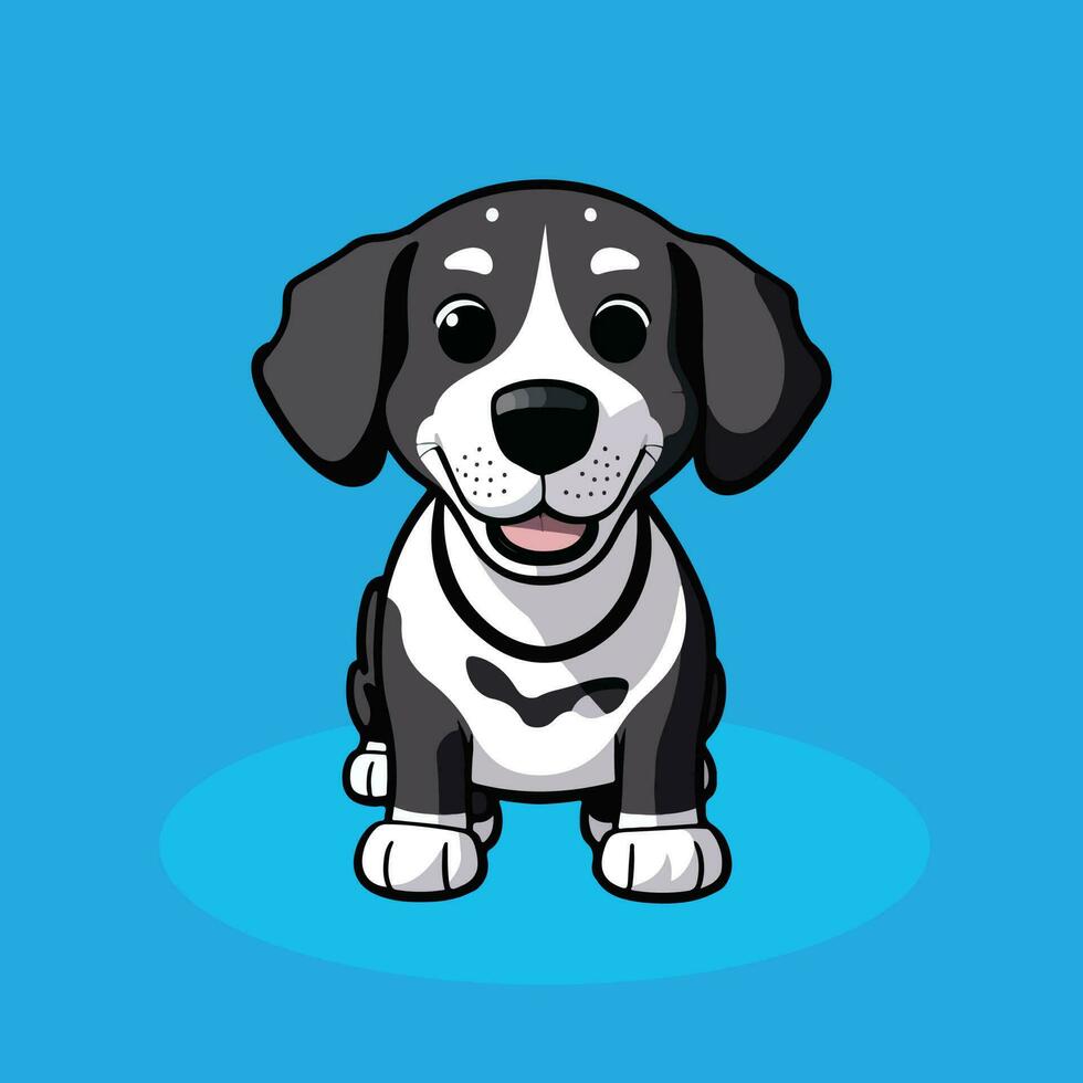 cartoon dog illustration vector