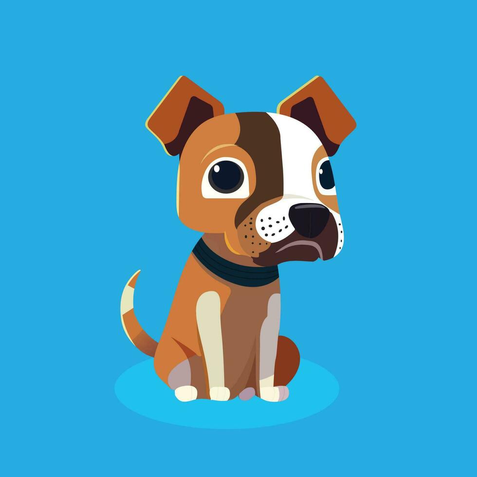 cartoon dog illustration vector