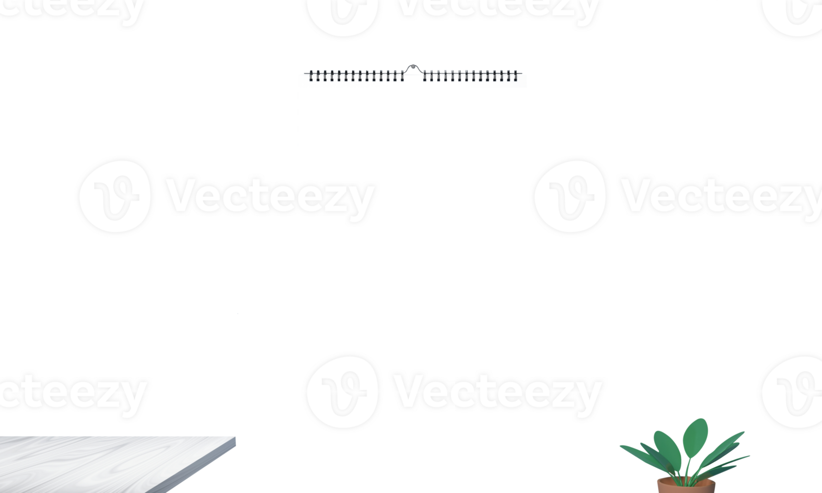 vide calendrier avec les plantes sur png Contexte.