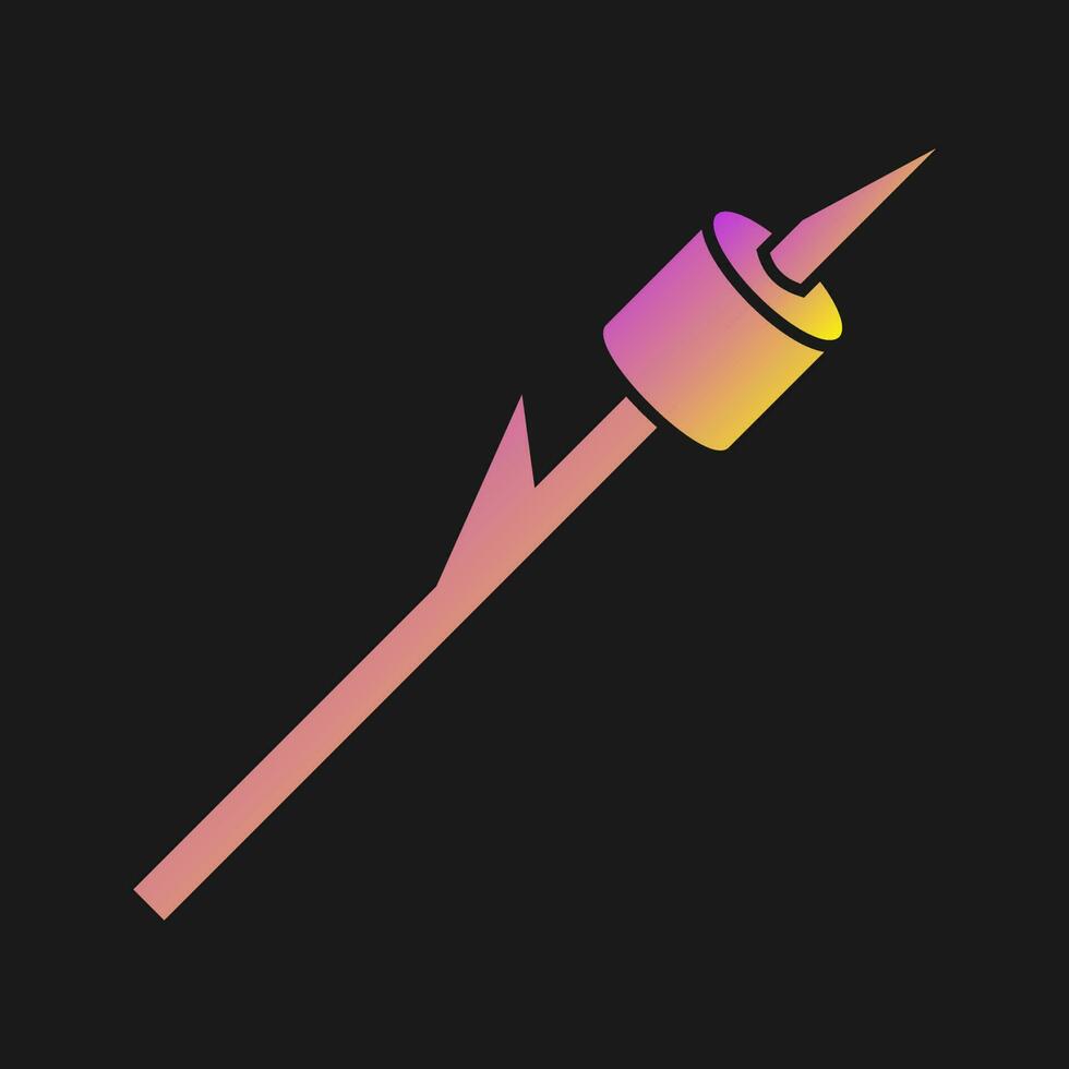 Roasted Marshmallow Vector Icon