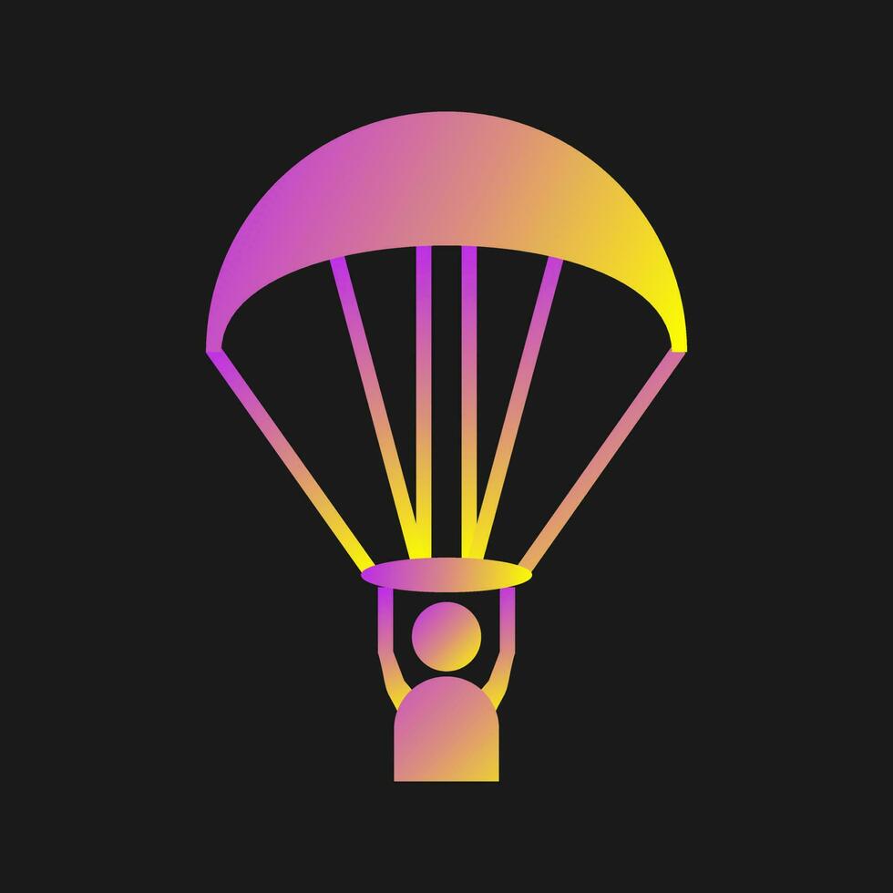 Paragliding Vector Icon