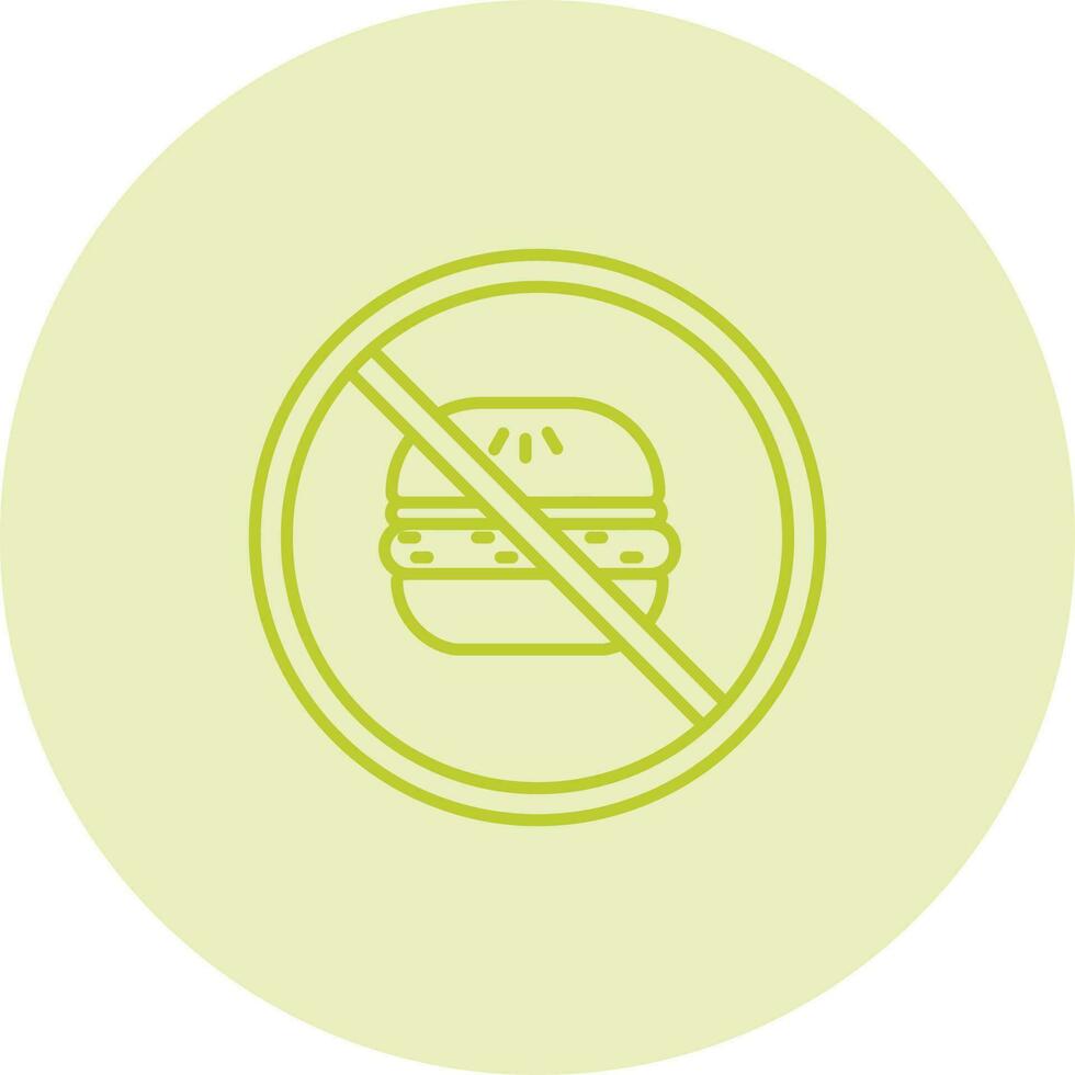 No Eating Vector Icon