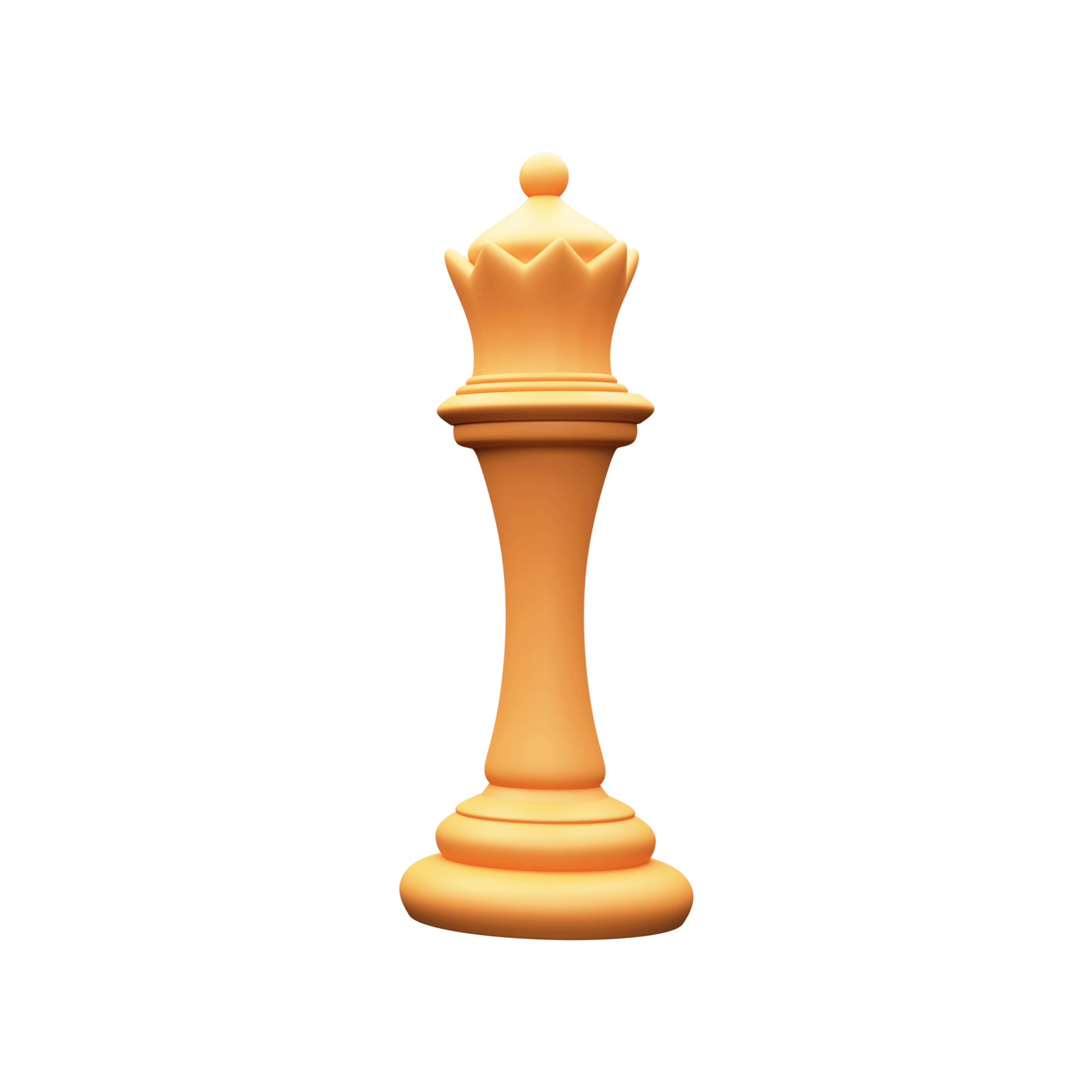 3d Renderização dourado rainha xadrez pedaço. 23750805 PNG
