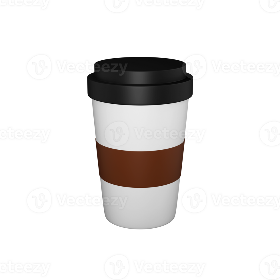 3D Disposable Coffee Cup. png