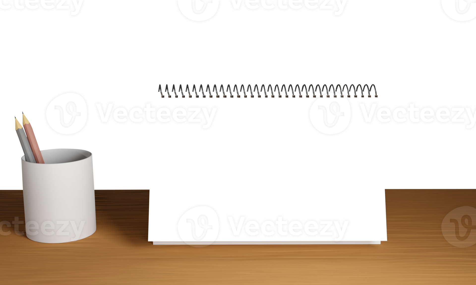3d 2023 yearly desk calendar with space for image or text pencil mug