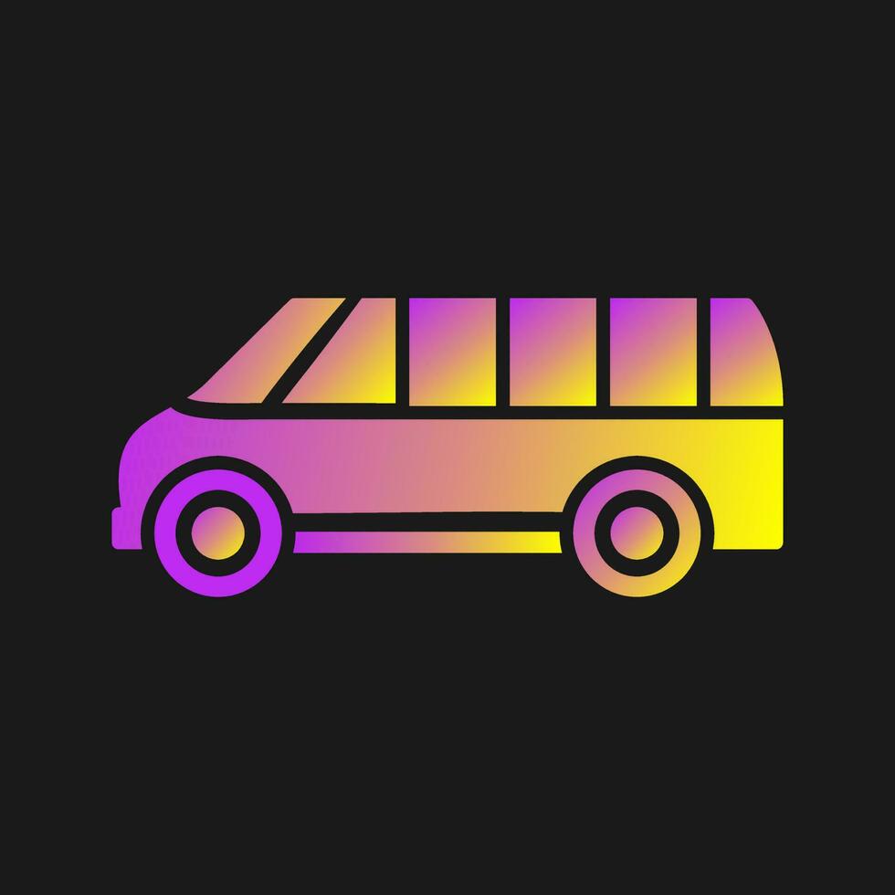 Delivery Bus Vector Icon