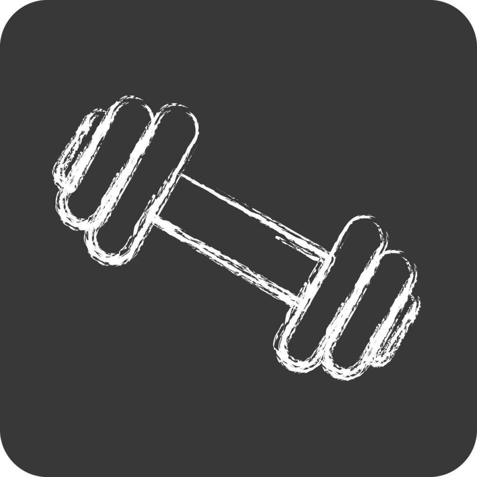 Icon Gym. suitable for education symbol. chalk Style. simple design editable. design template vector