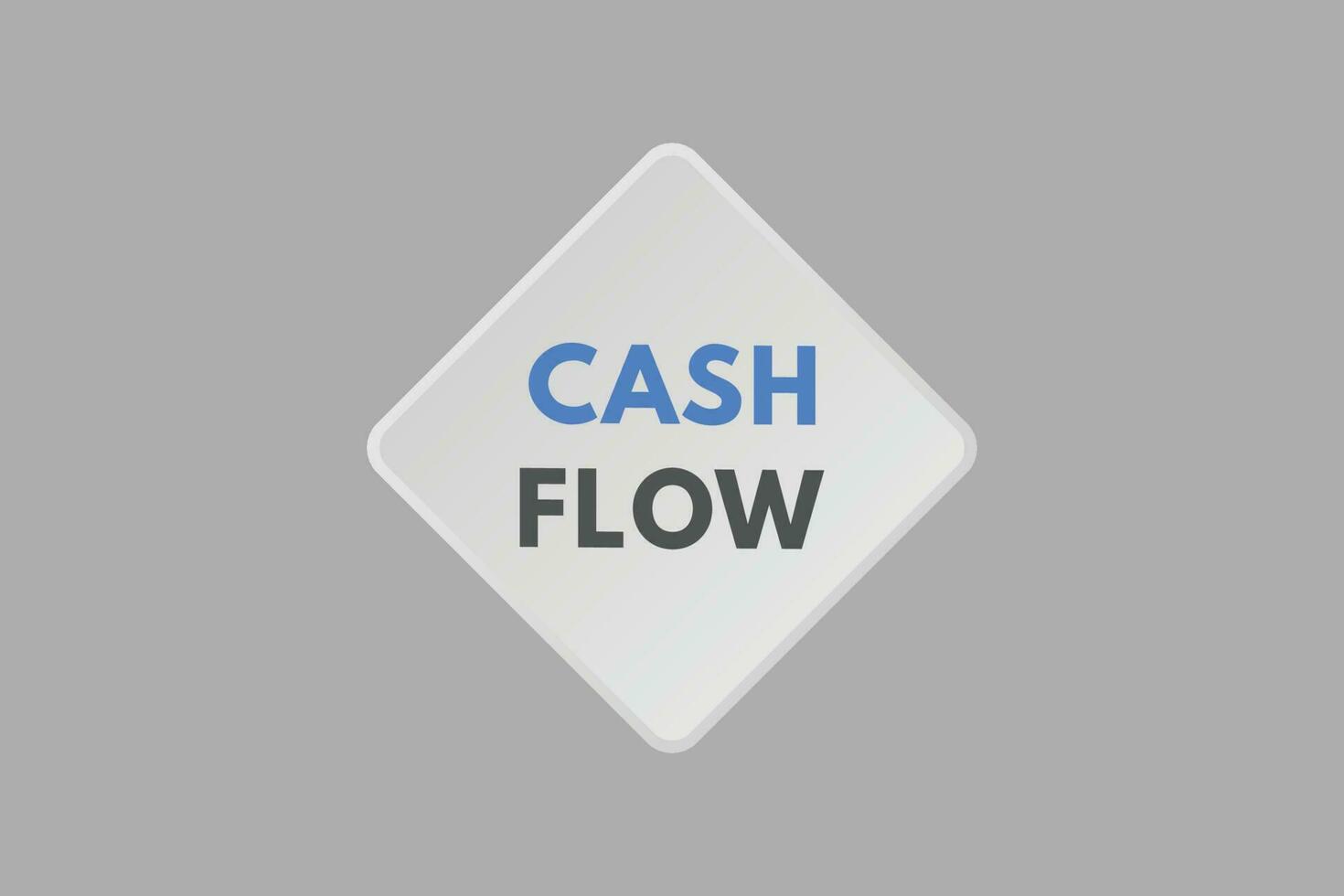 Cash flow text Button. Cash flow Sign Icon Label Sticker Web Buttons vector
