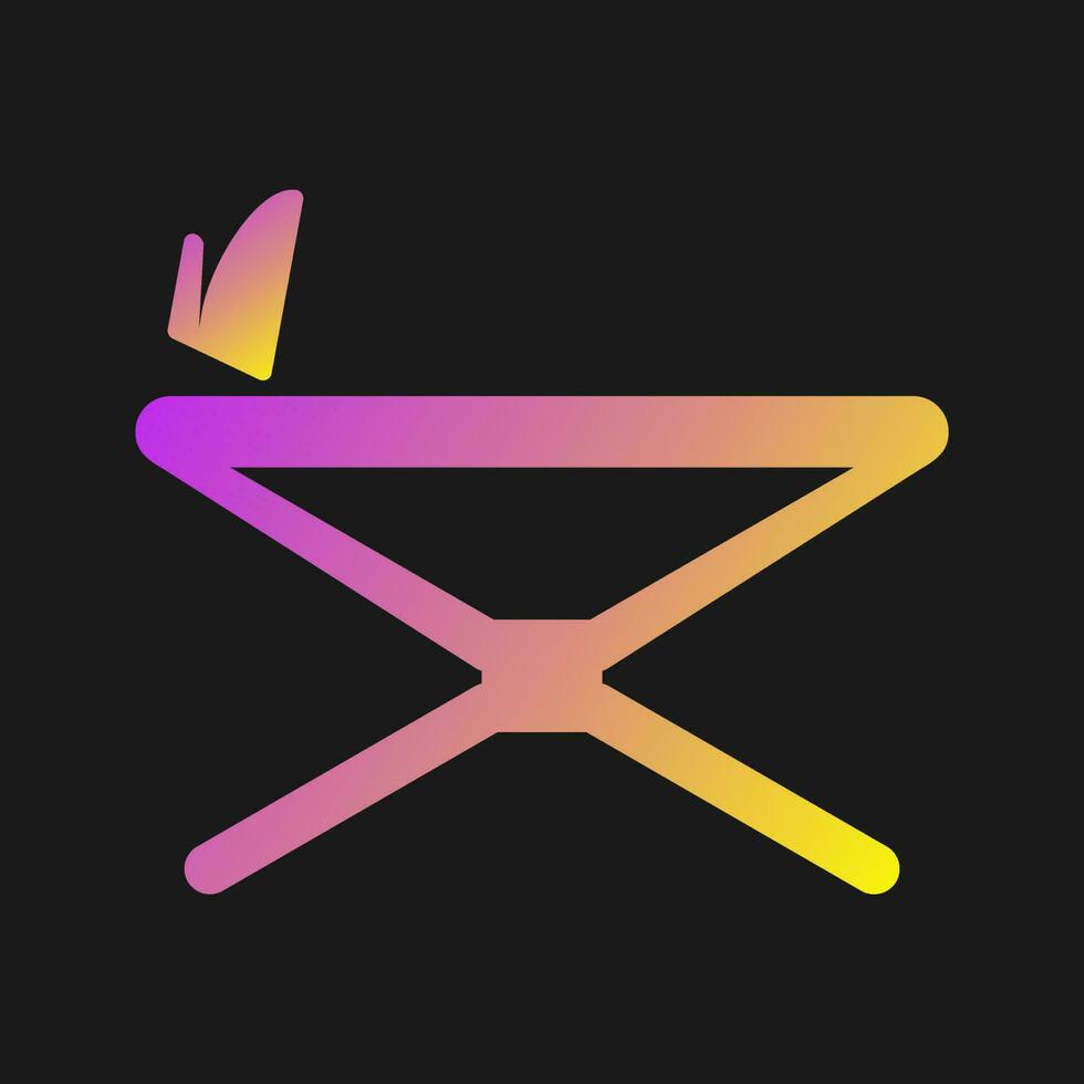 Iron Stand Vector Icon
