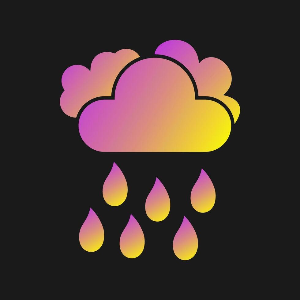 Light Rain Vector Icon