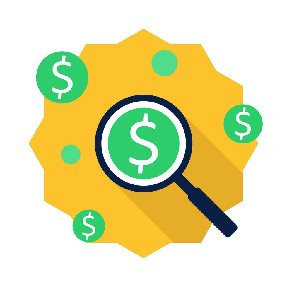 Profit analysis icon vector isolated. Flat style vector illustration.