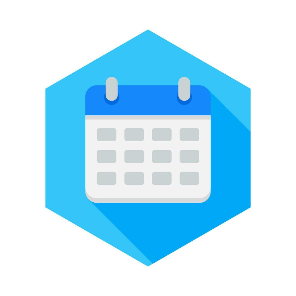 Calendar icon vector isolated. Flat style vector illustration.