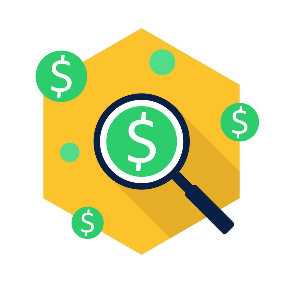 Profit analysis icon vector isolated. Flat style vector illustration.