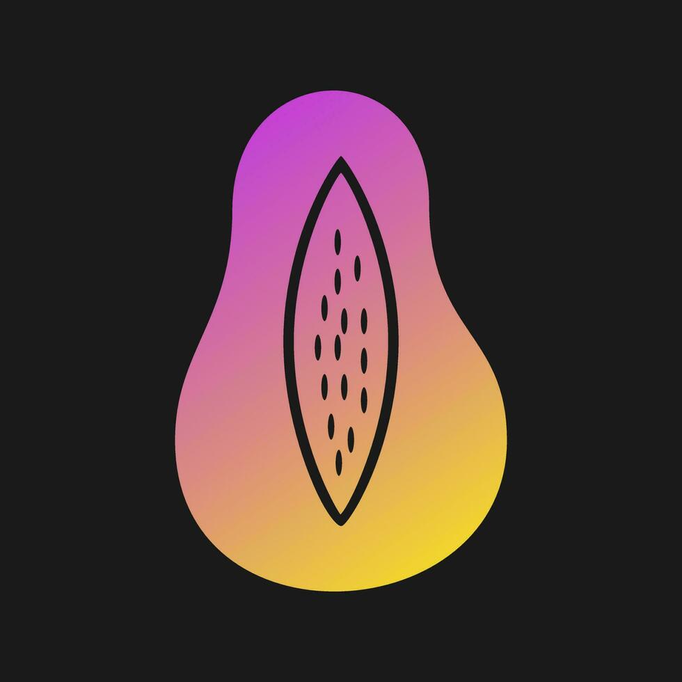 Papaya Vector Icon