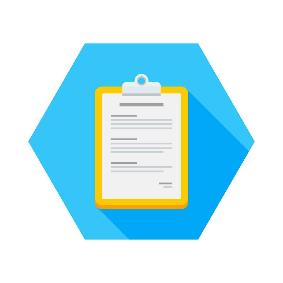 Clipboard icon vector isolated. Flat style vector illustration.