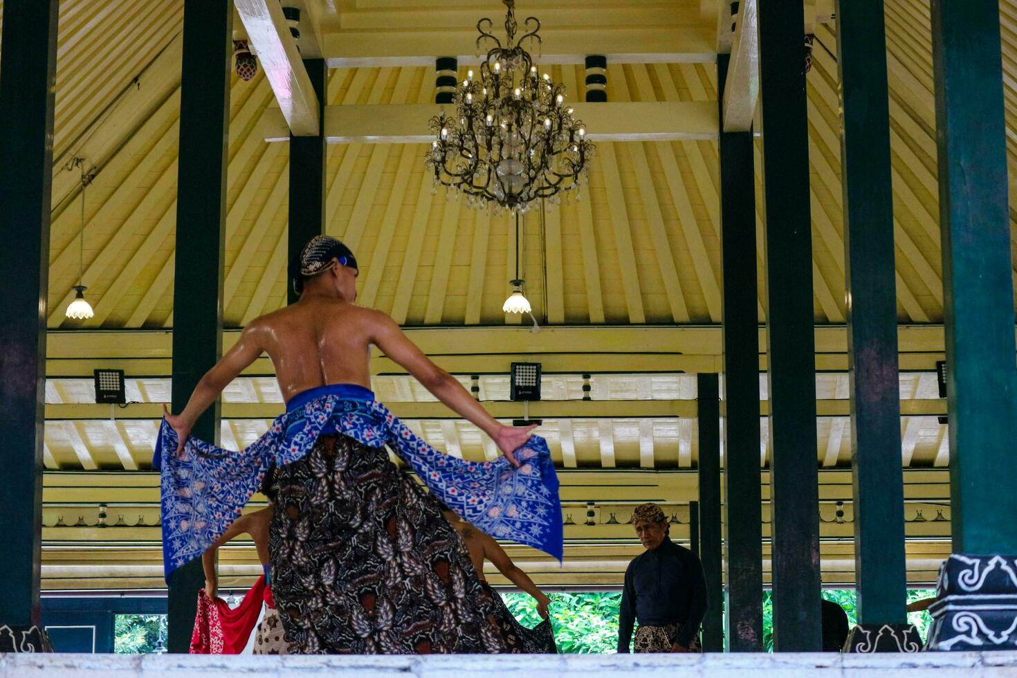 Yogyakarta, Indonesia on October 2022. Abdi dalem mataya, courtiers of the Yogyakarta Palace who are dancers. T photo