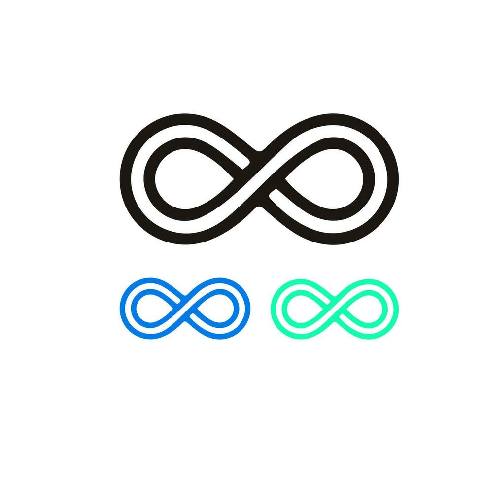 Infinity symbol. Vector illustration