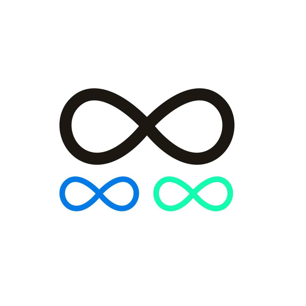 Infinity symbol. Vector illustration