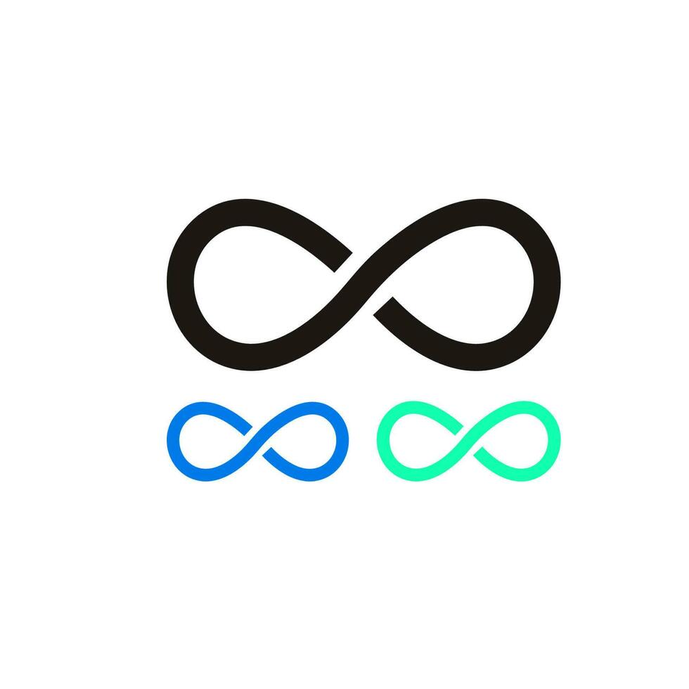 Infinity symbol. Vector illustration