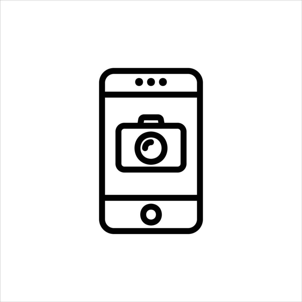 camera in flat design style vector