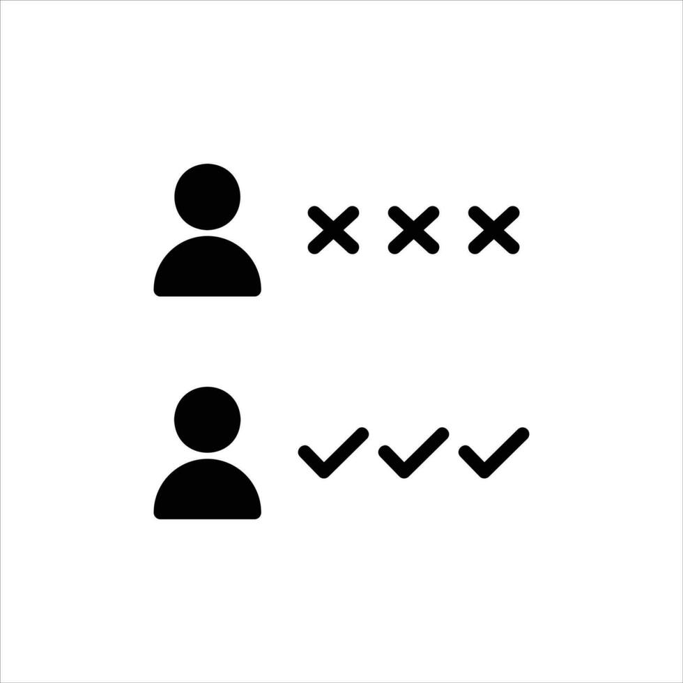 multiple choice in flat design style vector