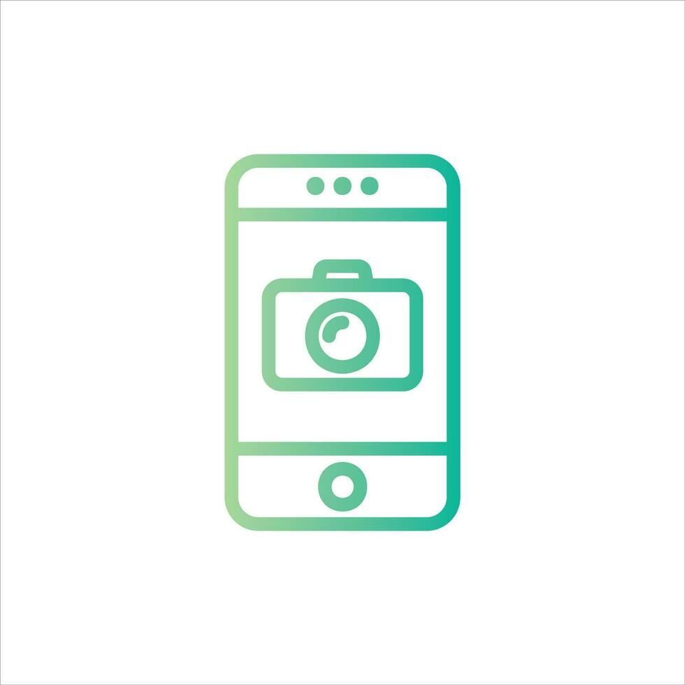 camera in flat design style vector