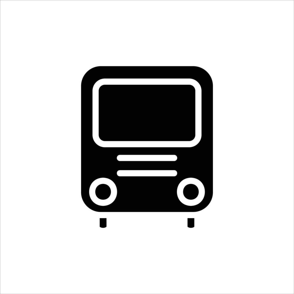 bus in flat design style vector