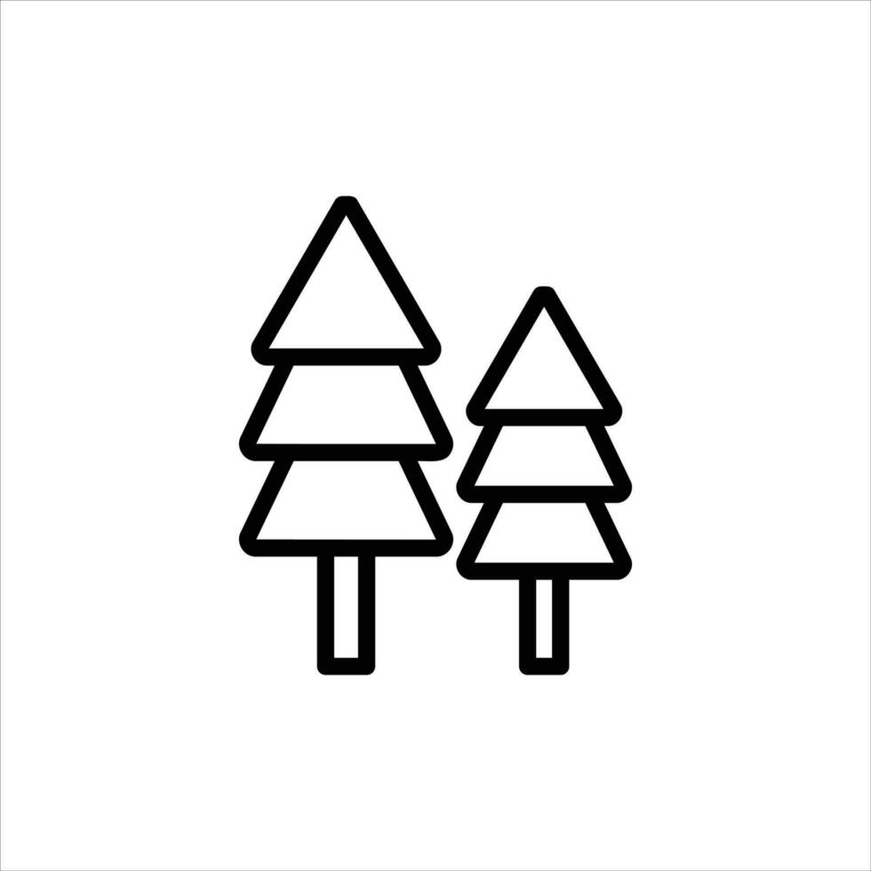 nature in flat design style vector