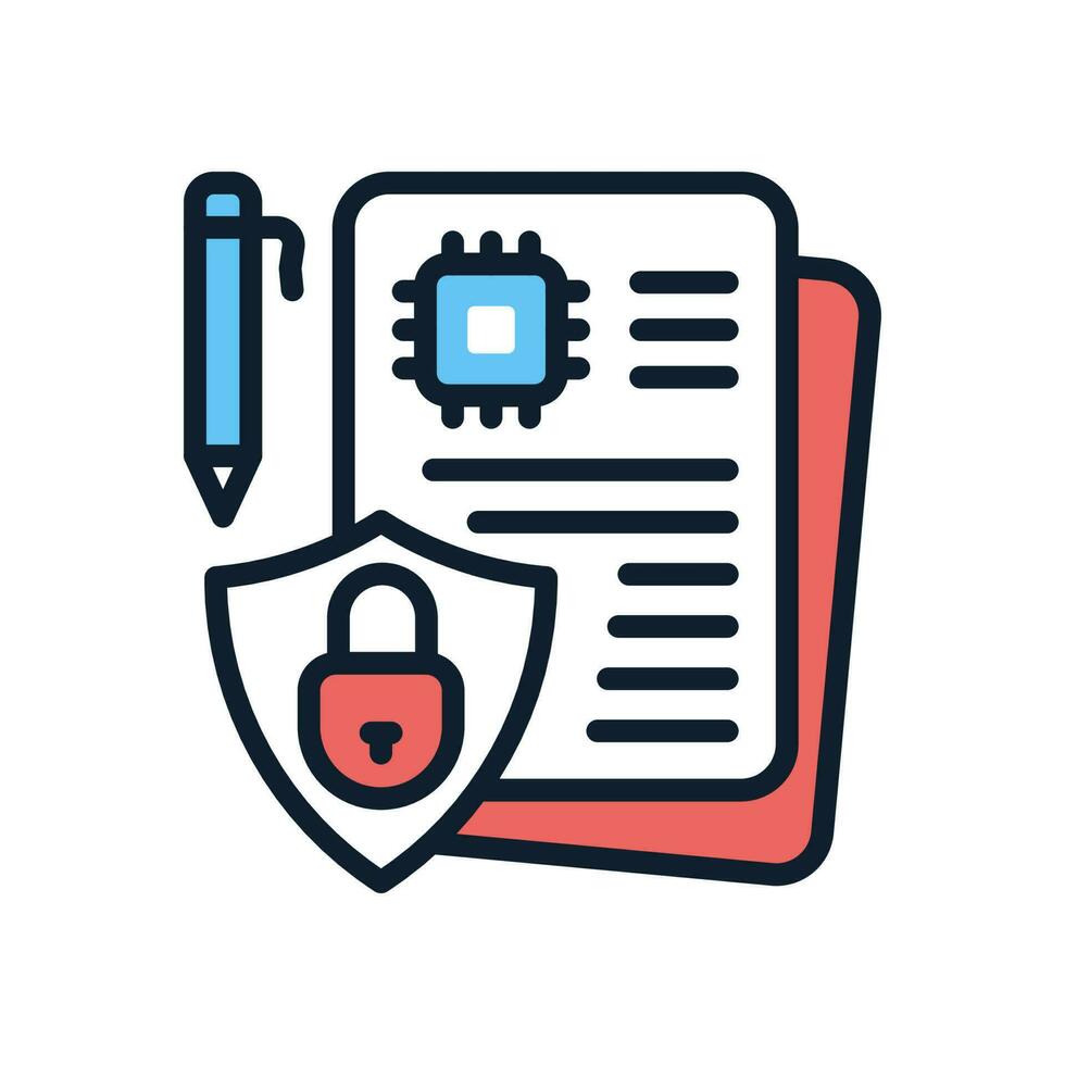 Confidential Data icon in vector. Illustration vector