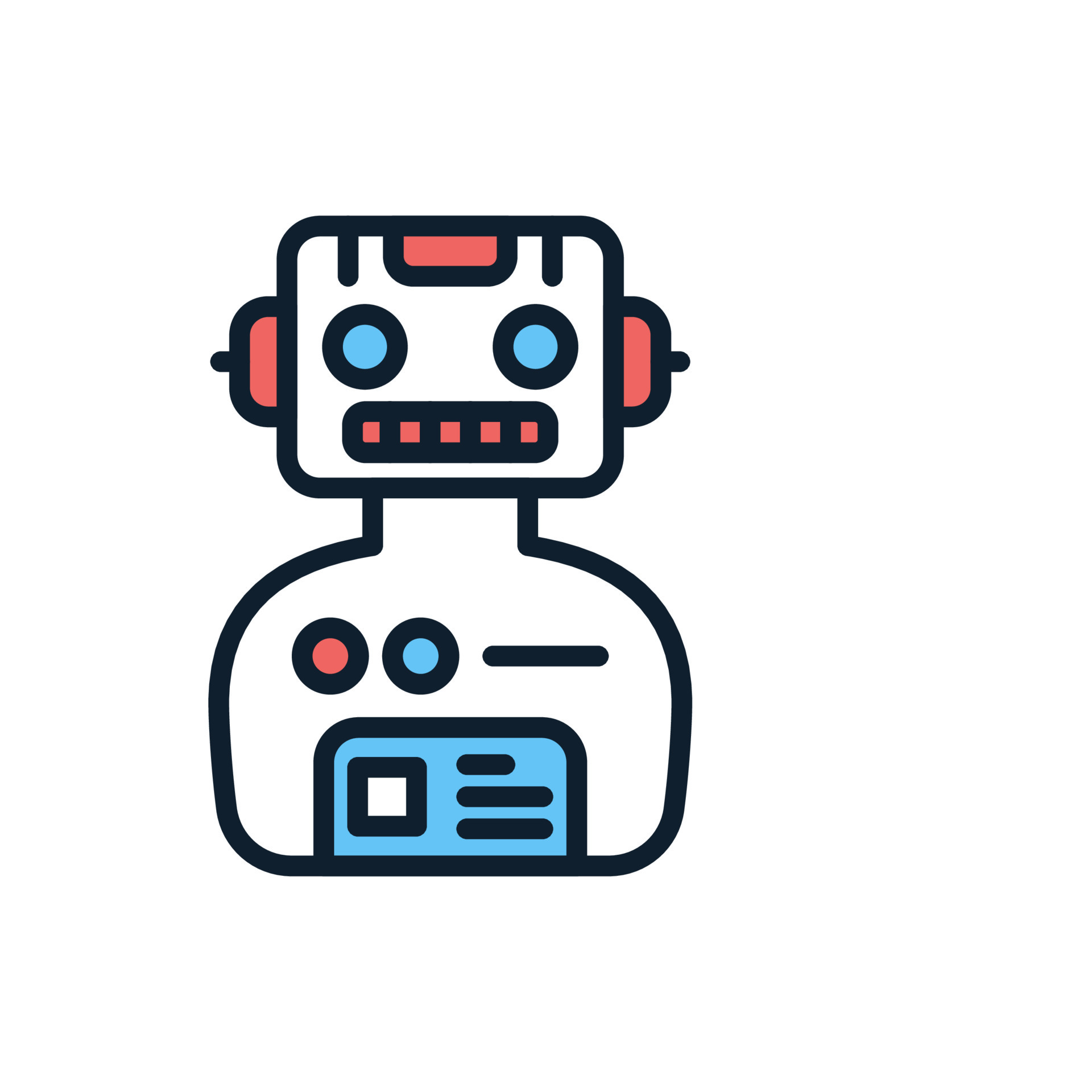 Robot icon in vector. Illustration 23752825 Vector Art at Vecteezy