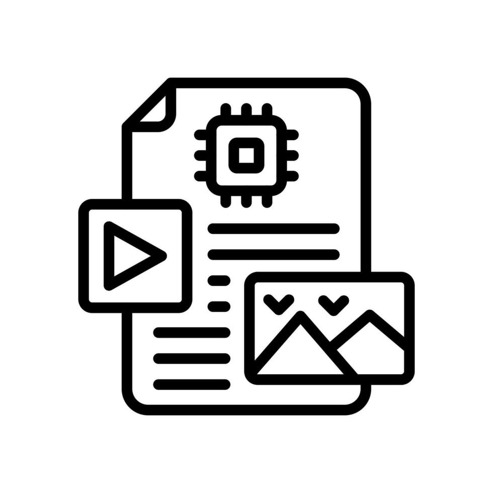 Unstructured Data icon in vector. Illustration vector