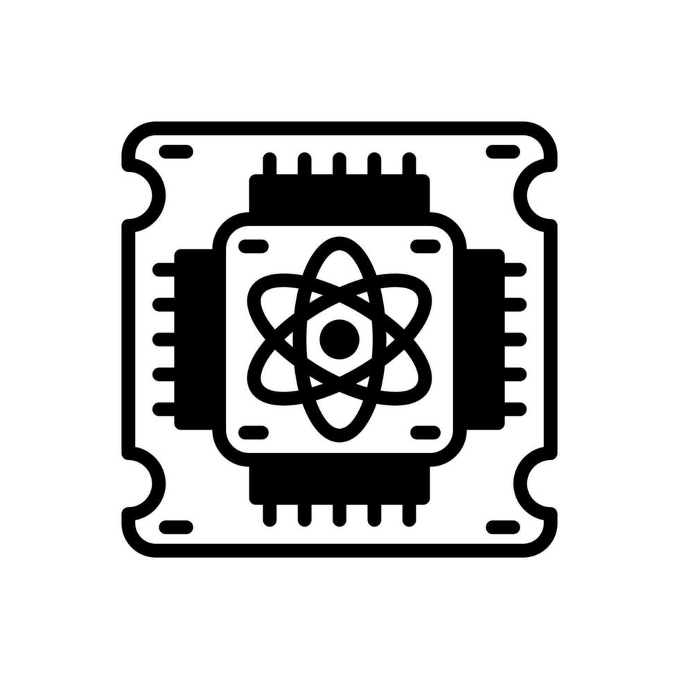 Quantum Computer icon in vector. Illustration vector