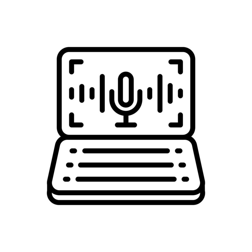 Voice Recognition icon in vector. Illustration vector