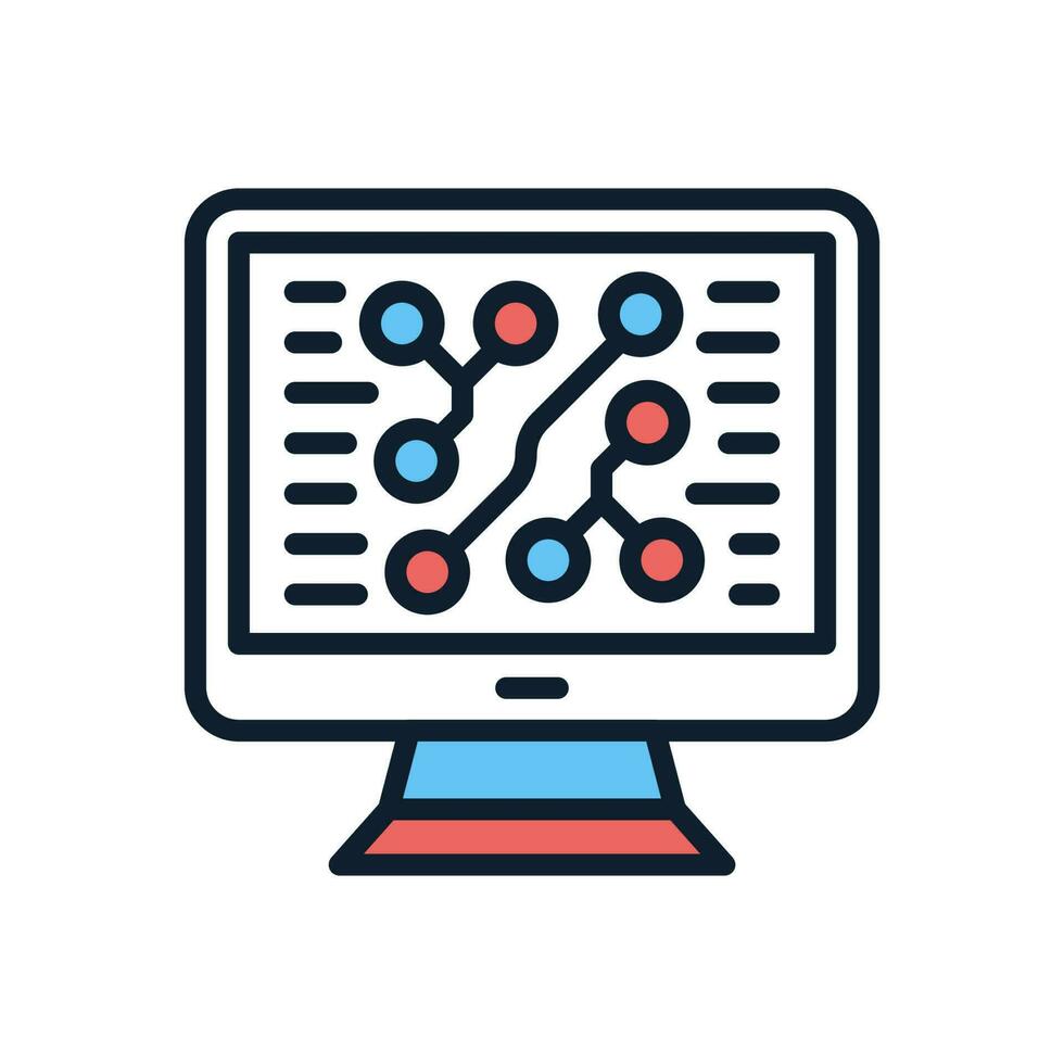 Deep Learning icon in vector. Illustration vector