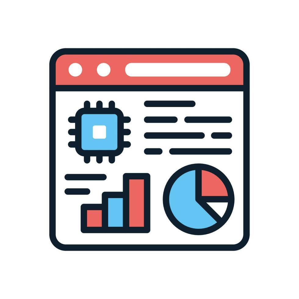 AI Report icon in vector. Illustration vector