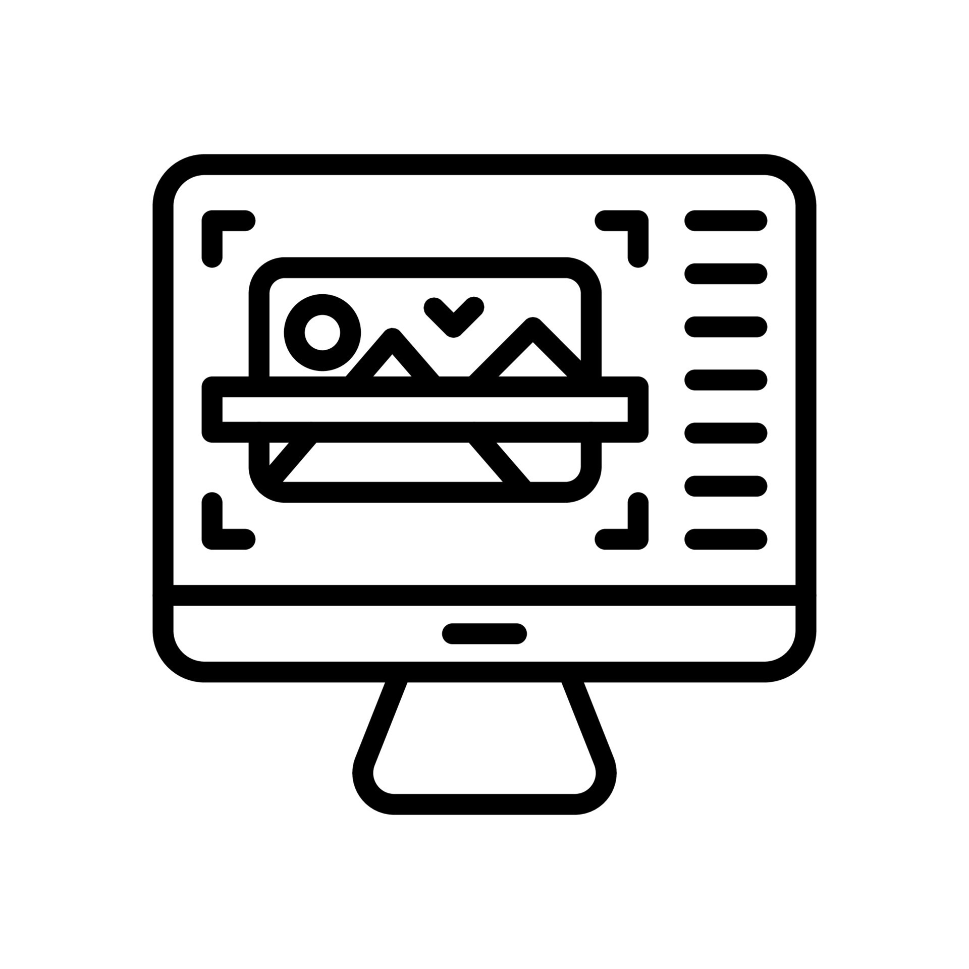 Image Recognition icon in vector. Illustration 23753049 Vector Art at