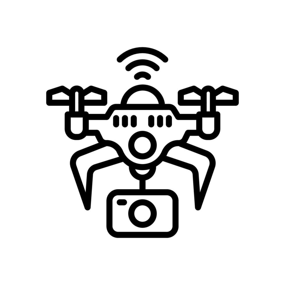 Air Drone icon in vector. Illustration vector