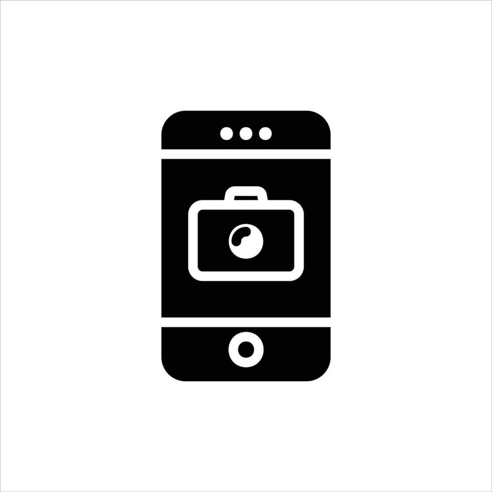 camera in flat design style vector