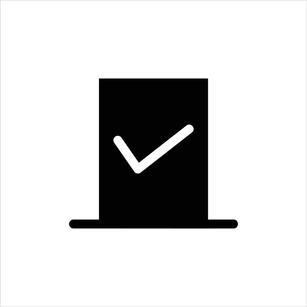 checkmark in flat design style vector