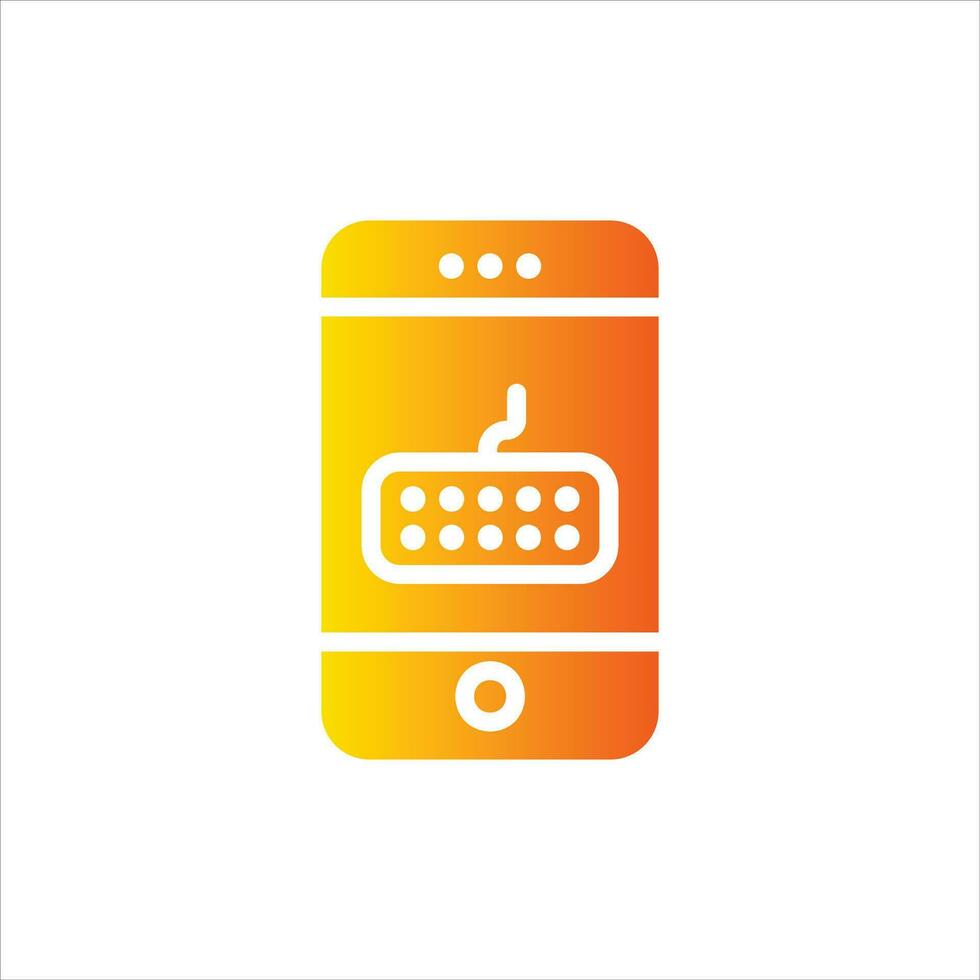 keyboard in flat design style vector