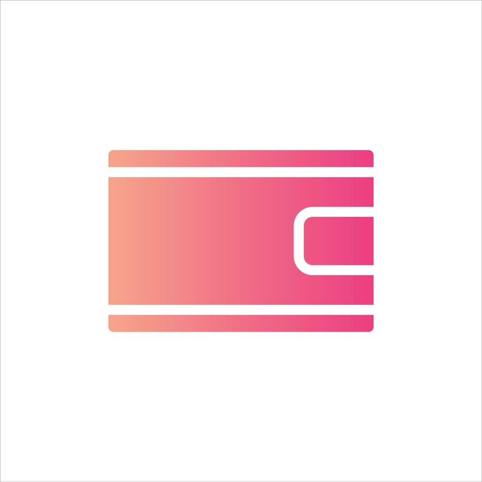 wallet in flat design style vector