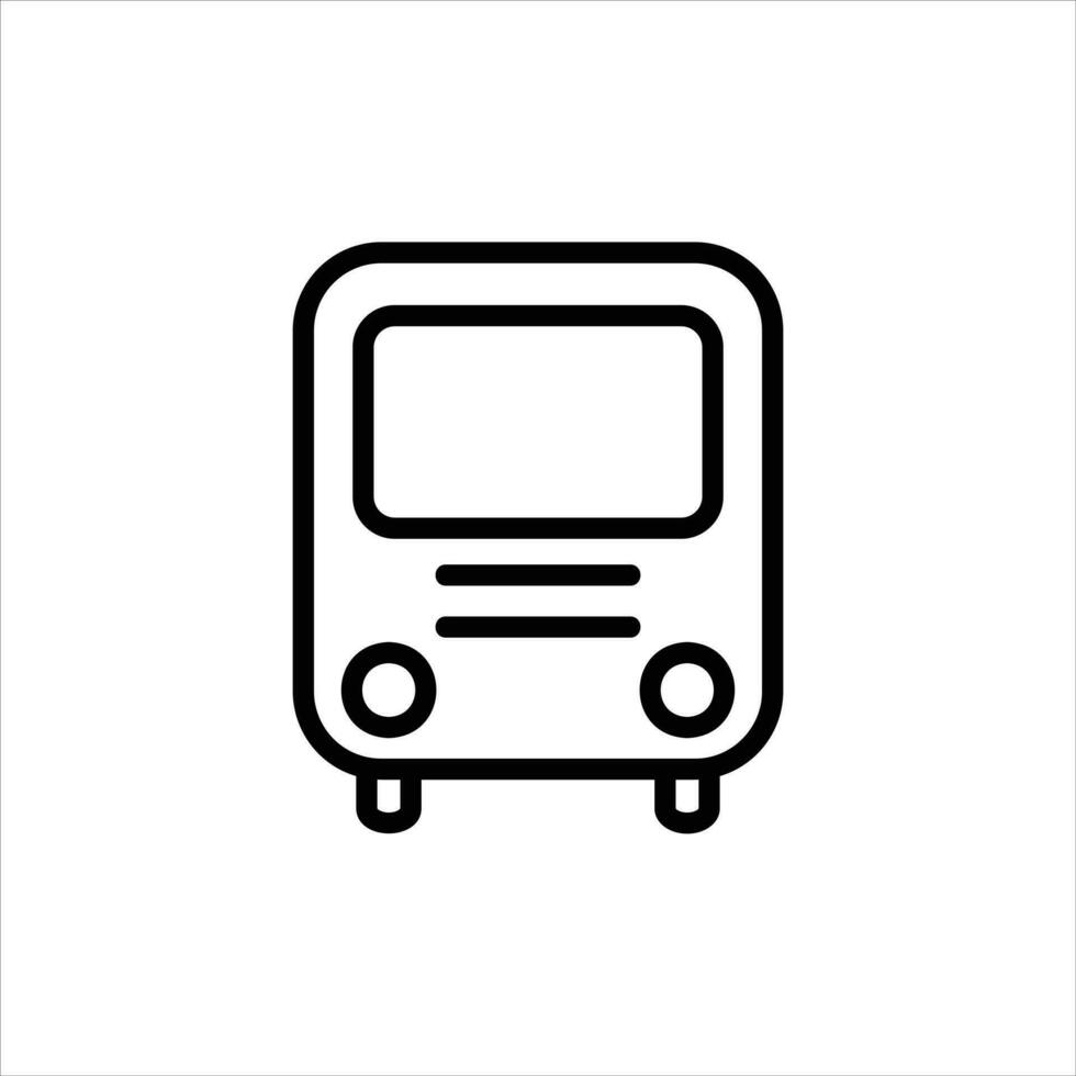 bus in flat design style vector