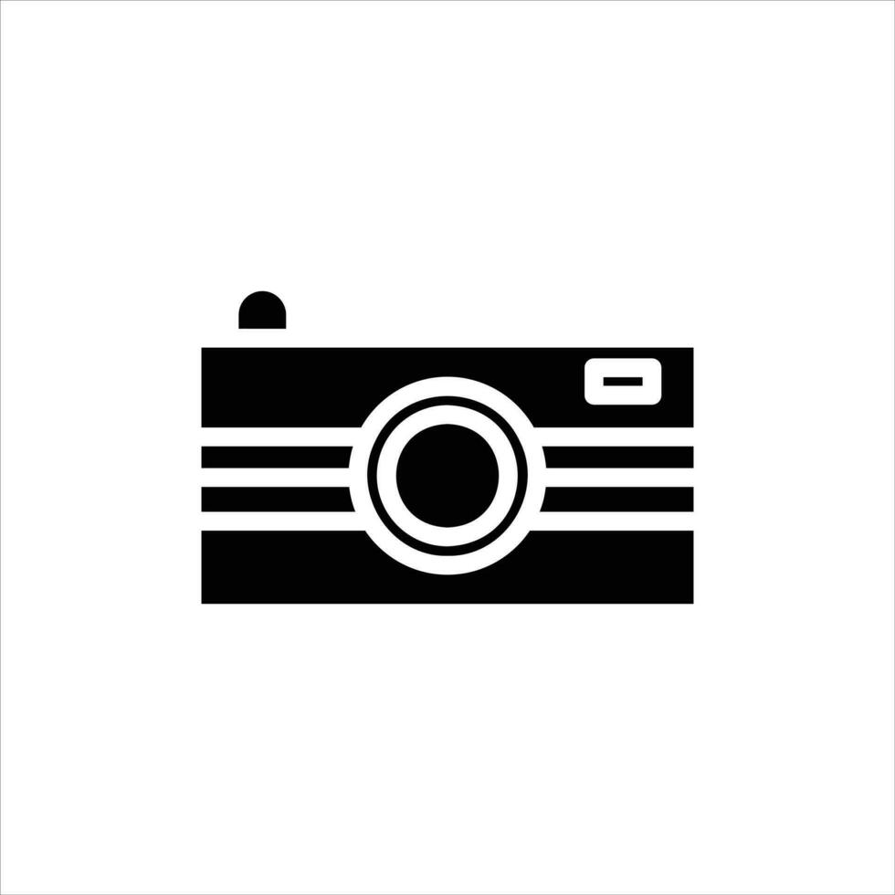 camera in flat design style vector