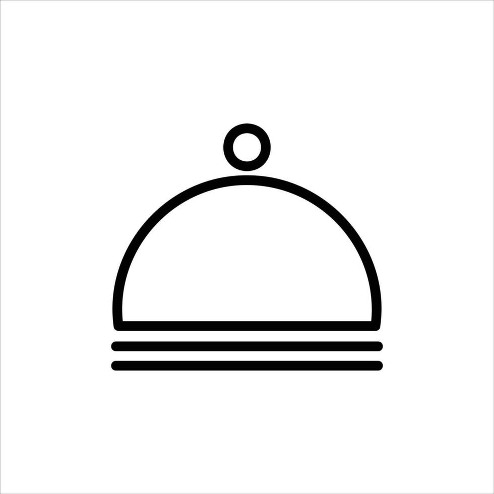 food cover in flat design style vector